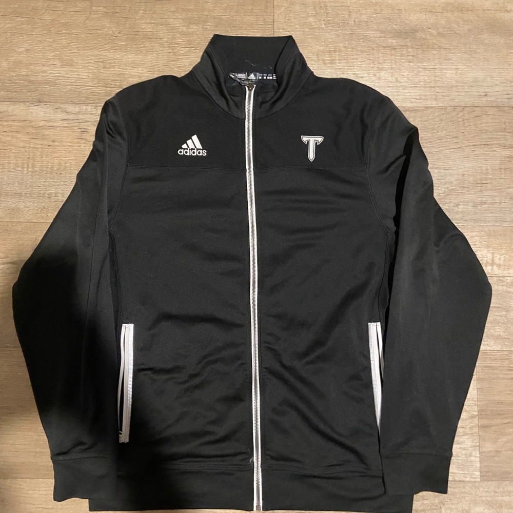 Adidas Troy University Black Jacket Size Medium.